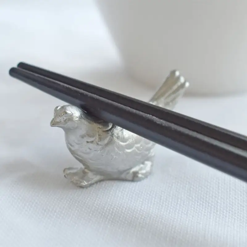 【高岡銅器】 小さな錫のライチョウ物語 モダン おしゃれ オーナメント インテリア 箸置き はし置き はしおき 富山県 高岡 FAD-2121