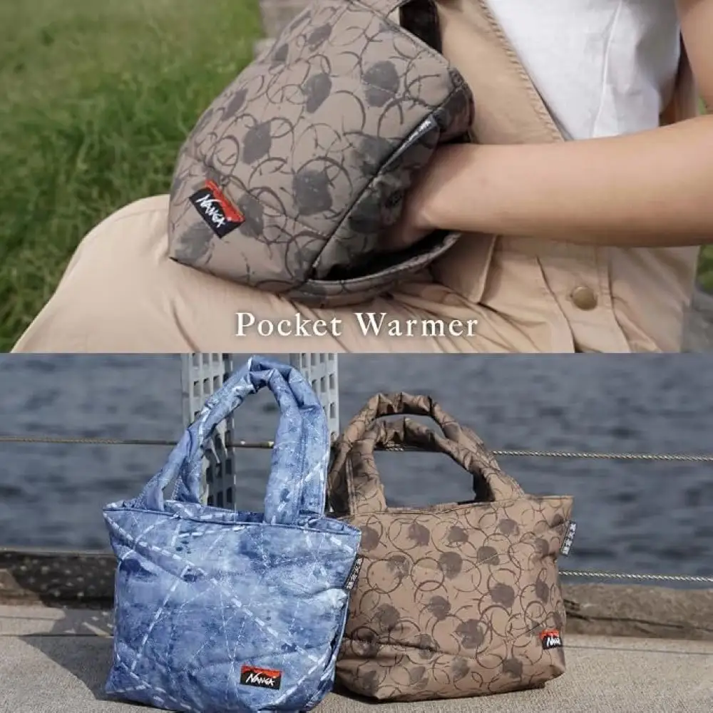 【鎌倉天幕】× NANGA ×RATTA RATTARR トートバッグ Indigo 透湿防水ラミネート・ハンドウォーマーポケット付き KTMNA-TTID