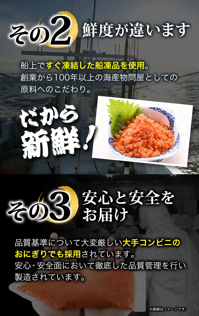 辛子明太子 バラ子チューブ 計2.4kg(300g×8パック)