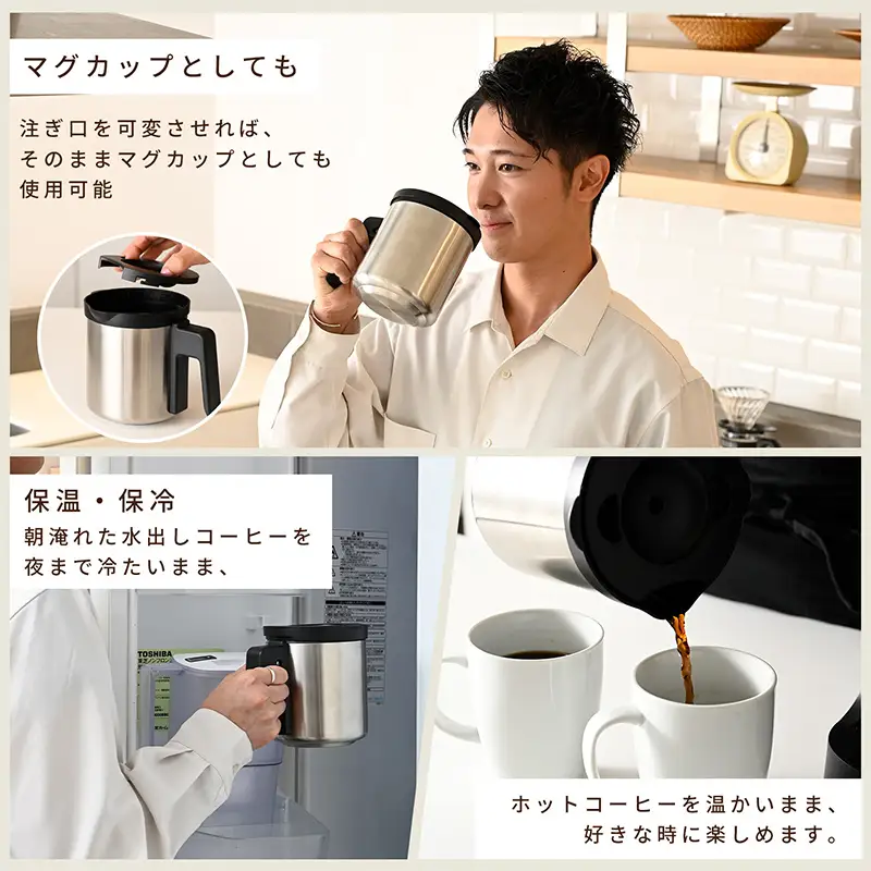 YAMAZEN ハイブリッドコーヒーメーカー YCB-720(B) F4N-3030