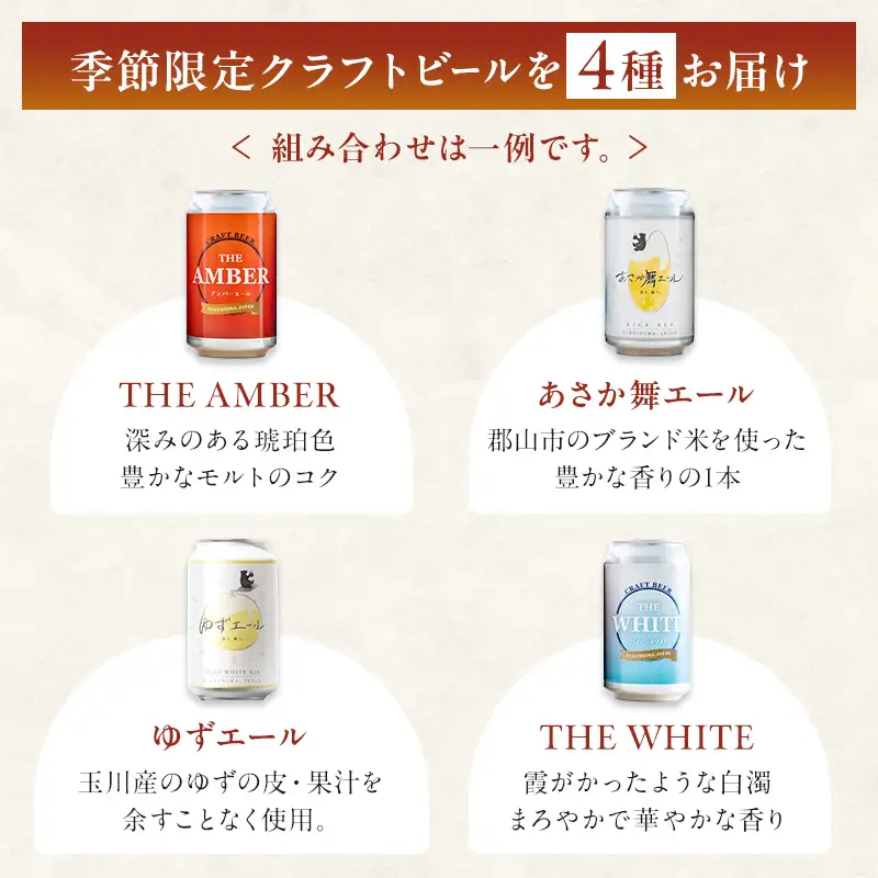 クラフトビールおまかせ6本セット(350ml缶)｜あぶくまビール 福島県玉川村 FT18-278