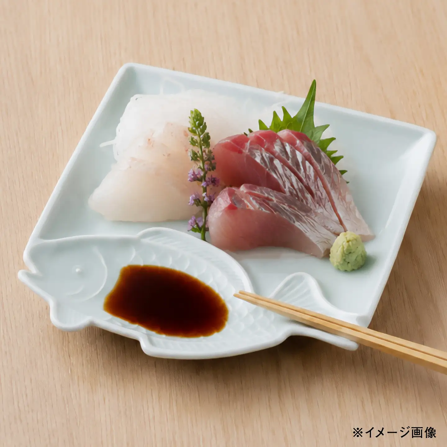 【波佐見焼】たい 魚(とと)皿 白磁・グレー ペアセット 【石丸陶芸】[LB101]