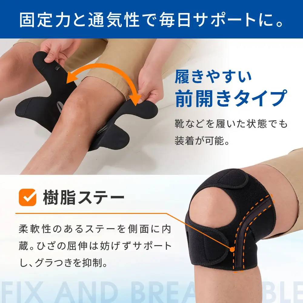ファイテンサポーター ナノメタックス フィットタイプ ひざ用 ベーシック S サポーター