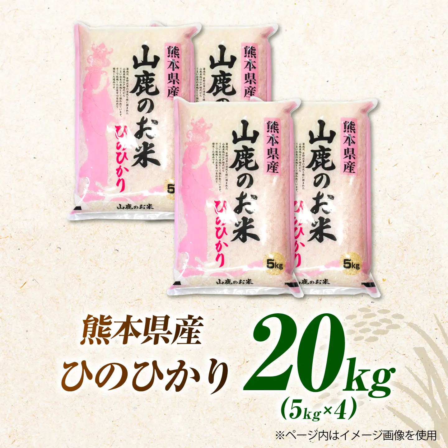 【新米先行予約】〈令和8年度産米〉 山鹿のお米 ヒノヒカリ 5kg×4【有限会社 あそしな米穀】[ZBI040]