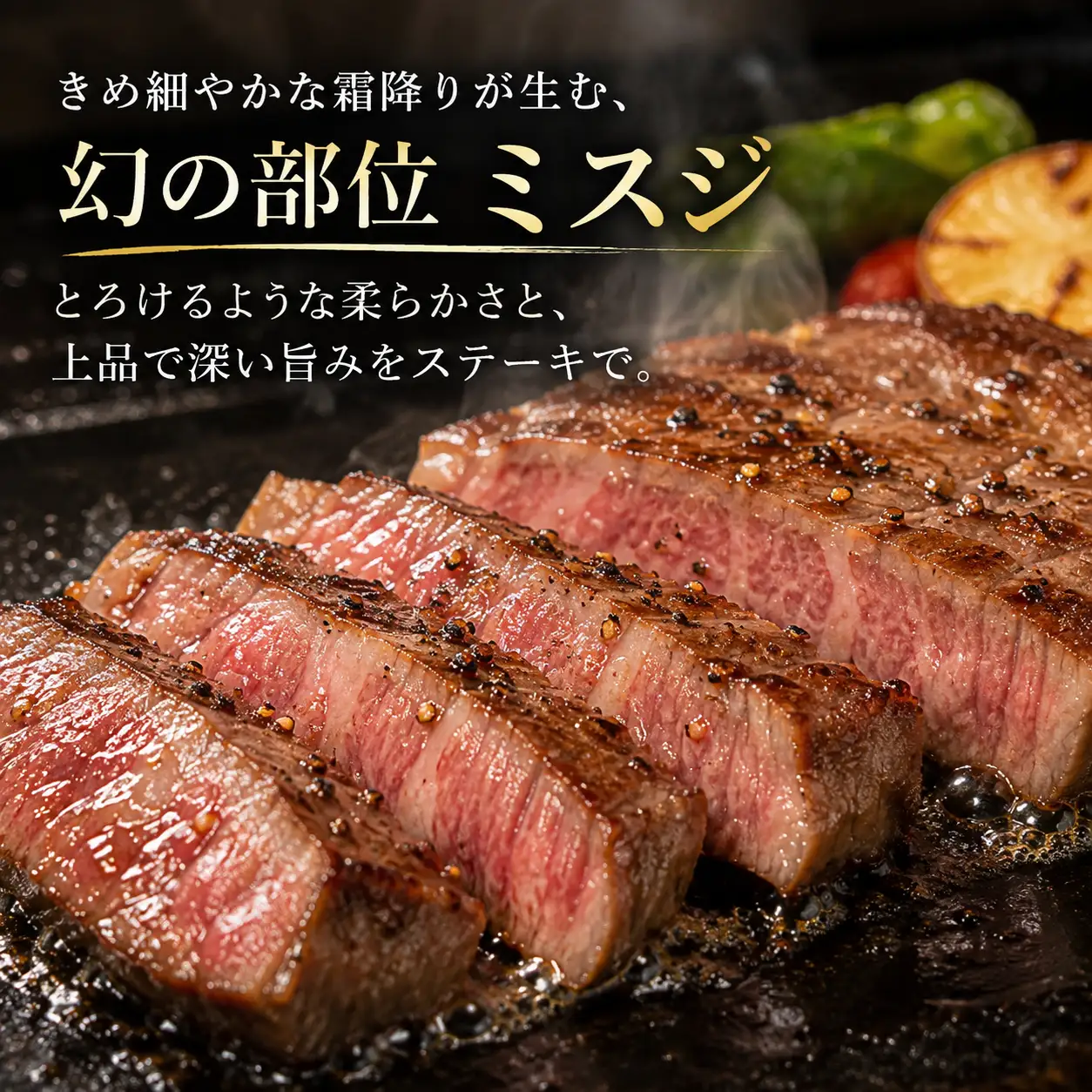 【土佐田島黒牛】ミスジステーキ 300g 牛肉 | 黒毛和牛 ミスジ ステーキ肉