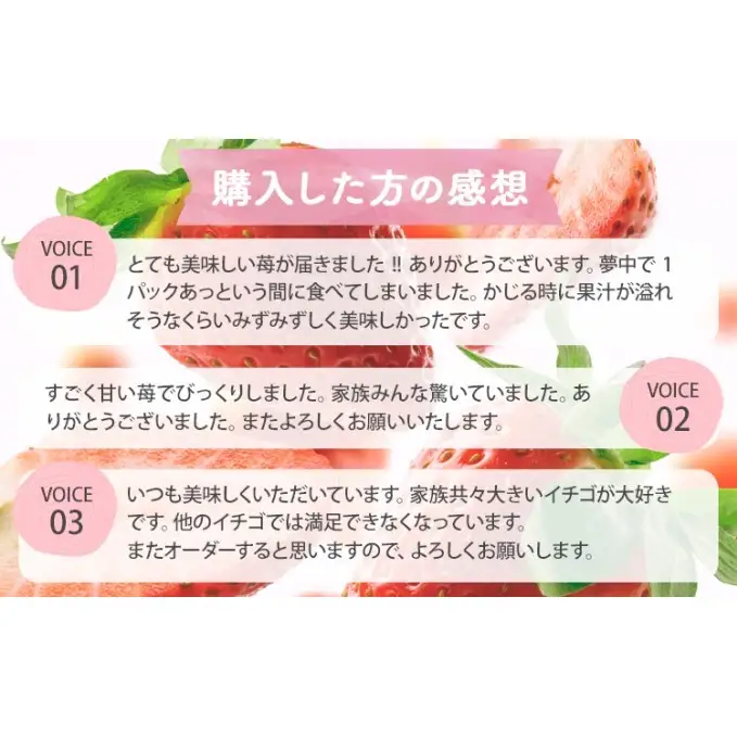 うるう農園のあまおう スタンダード 4パック 約1kg（約250g×4）
