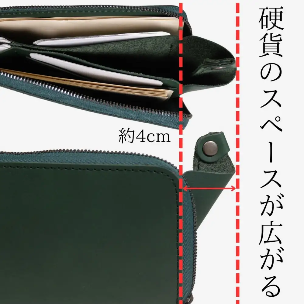 Culaccino L-ZIP 2 (クラッチーノ L-ZIP 2)　長財布（L字ファスナー）（キャメル）
