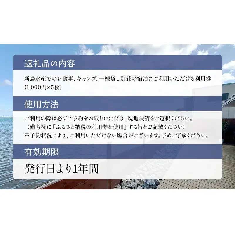新島水産利用券5000円分