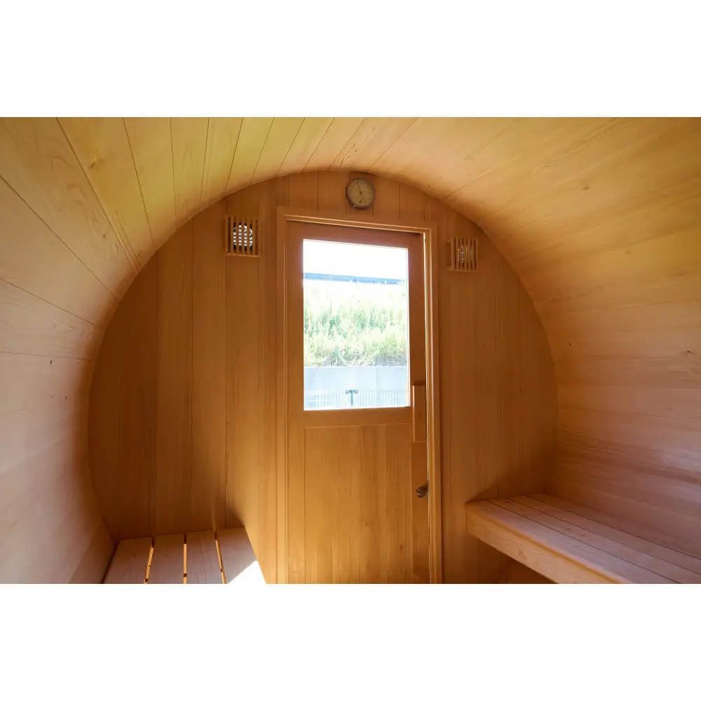 【石川県能美市】屋外用ペレットストーブ式バレルサウナ6名用