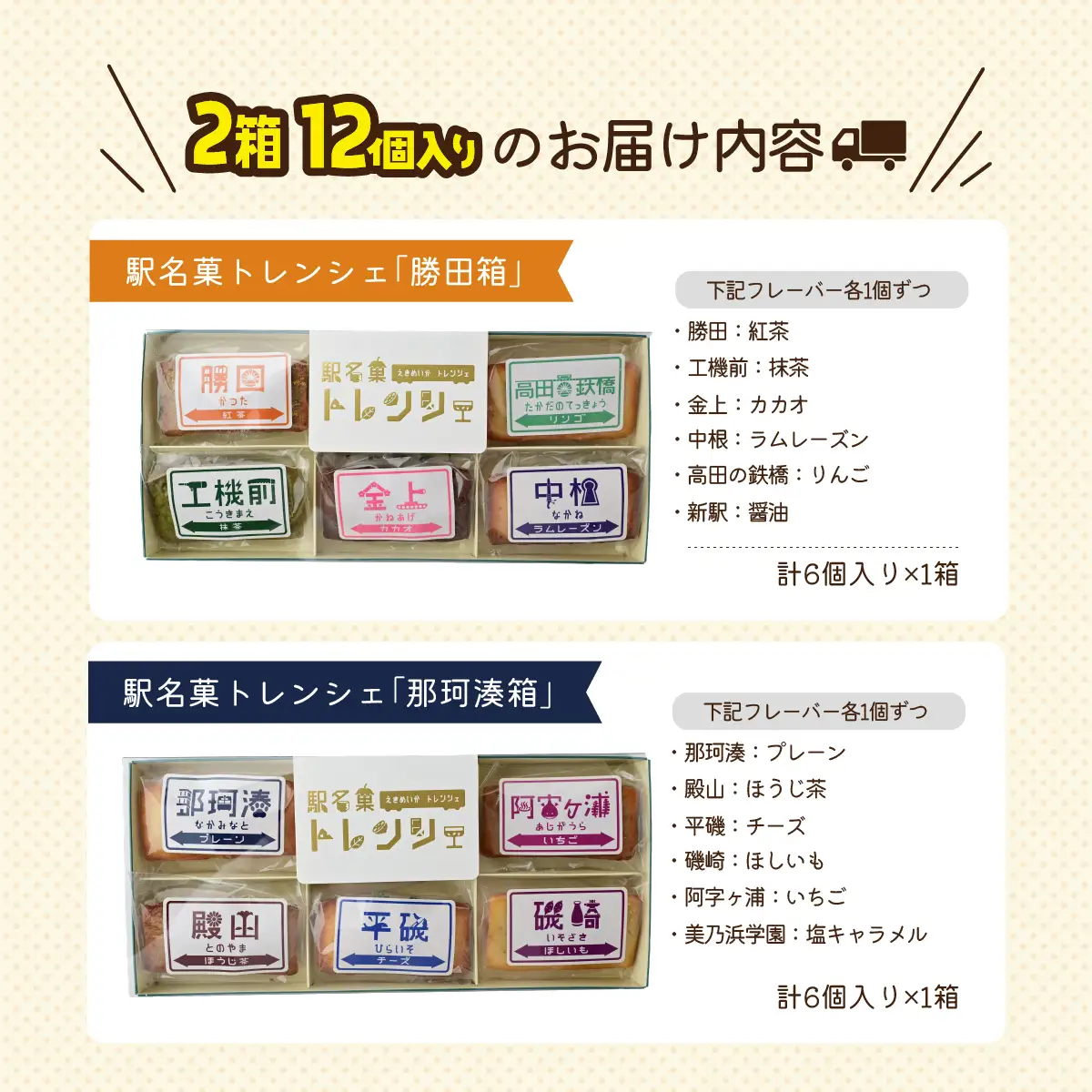 駅名菓トレンシェ(勝田箱・那珂湊箱) |  フィナンシェ 手作りフィナンシェ 茨城県 ひたちなか市