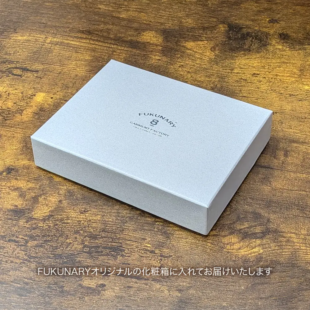 FUKUNARY 広島レザー 本革 牛革 ミニマム財布 アッシュグレー HL008