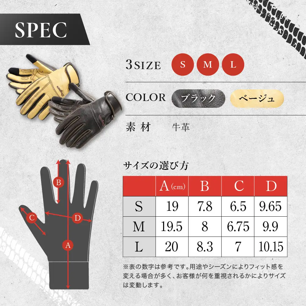 レディース レザーグローブ ブラック M 手袋 京都 デグナー [FRTG-70]