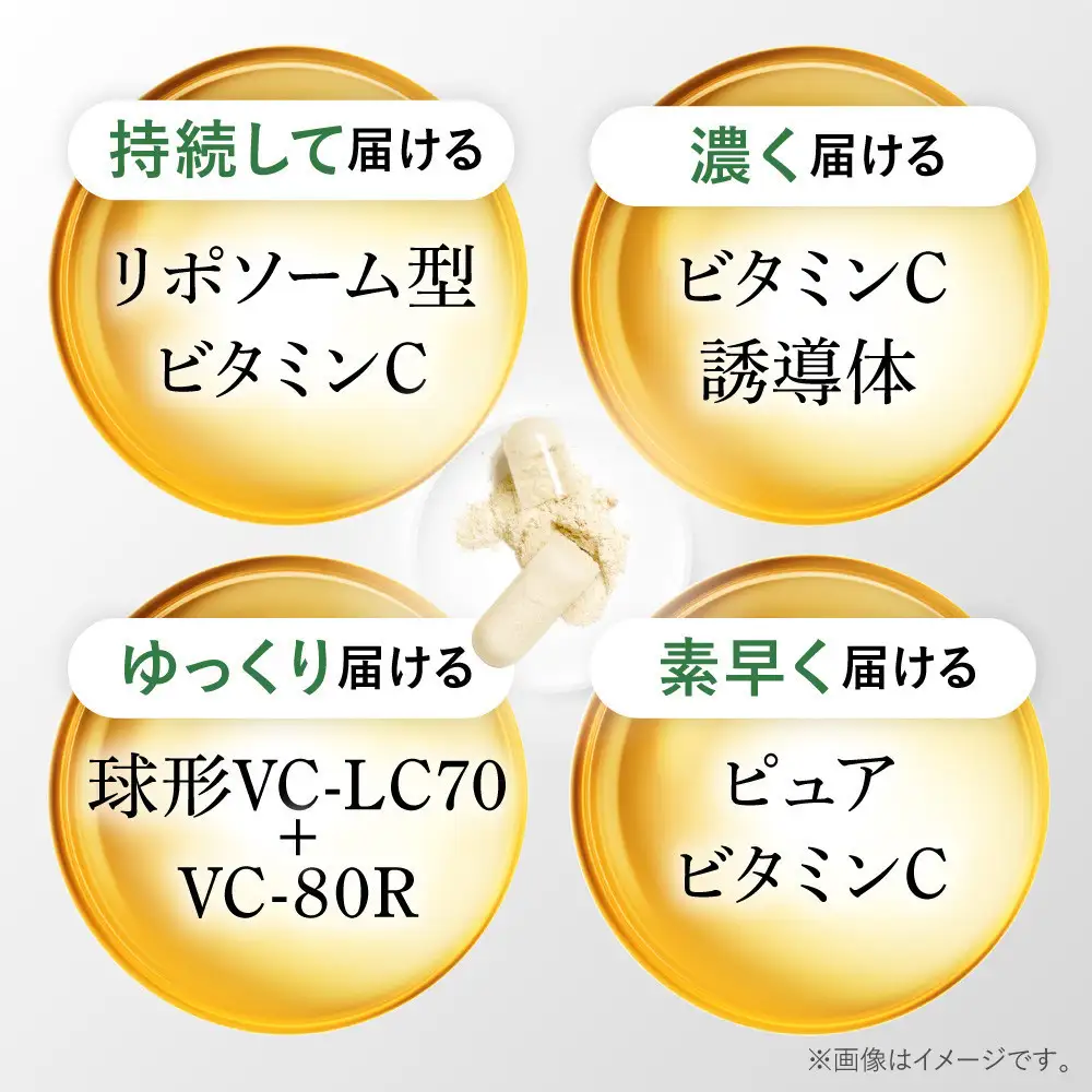 ビタミンCサプリメント ビタクリアC リポソームビタミンC配合 ビタミンC1,000mg 6袋