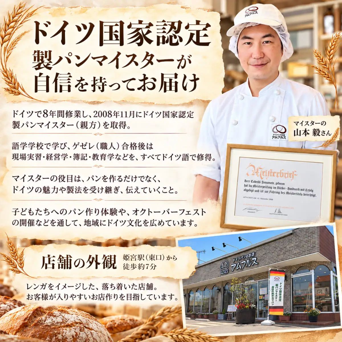 ドイツパン 4種 本格ドイツパンセット アムフルス