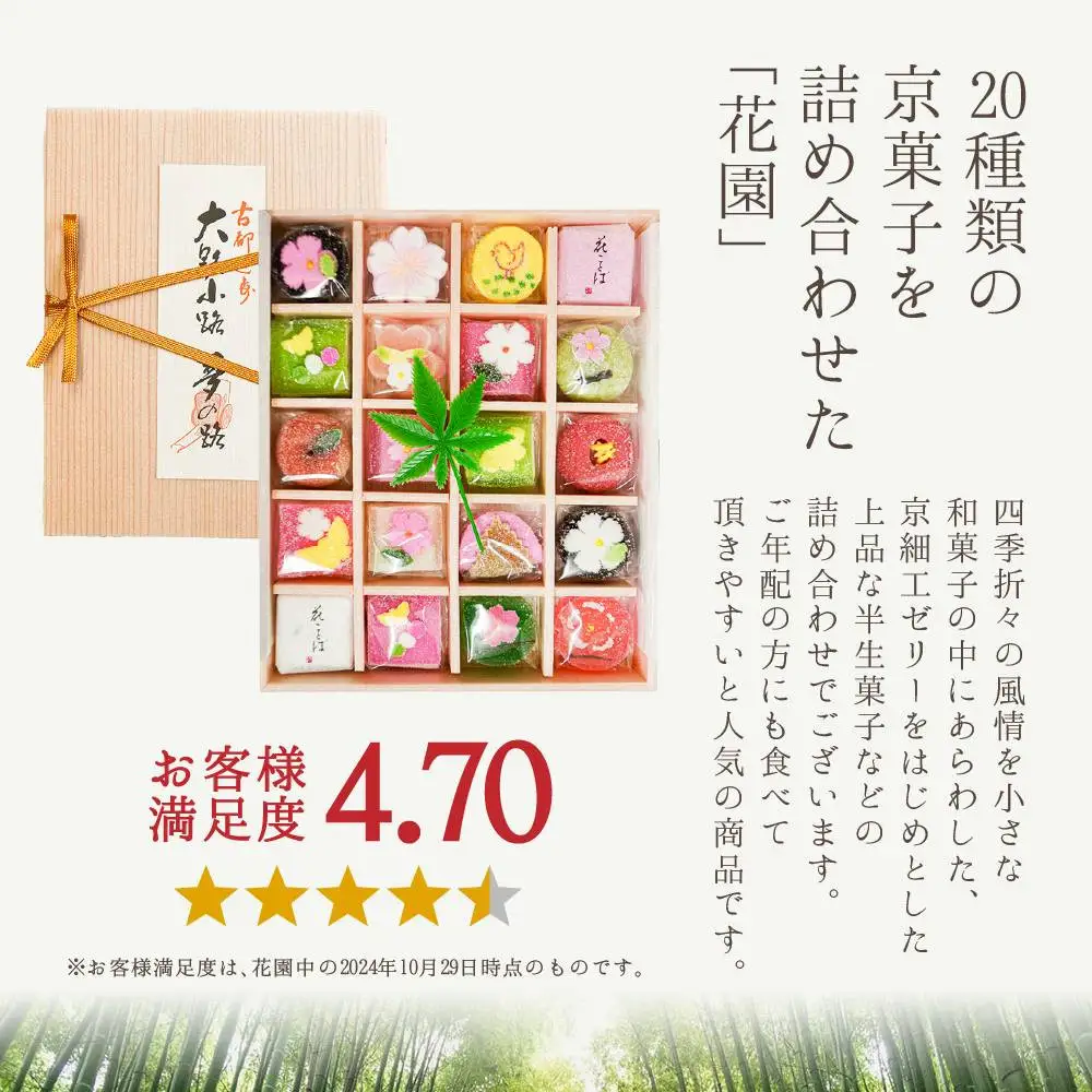 四季の京菓子詰合せ 花園（小）20個入り 京菓子 スイーツ