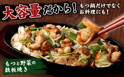 【2026年11月発送】 国産 牛もつ鍋 10人前 牛もつ たっぷり1,000g 冷凍ちゃんぽん 濃縮スープ付