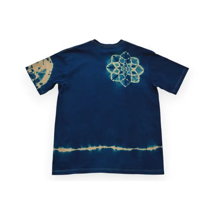 濃紺藍染めTシャツ N  ASCENSION  黒部の名水染め　Tシャツ ファッション 服 男性 メンズ 女性 レディース 藍染め 藍染 染物 Sサイズ