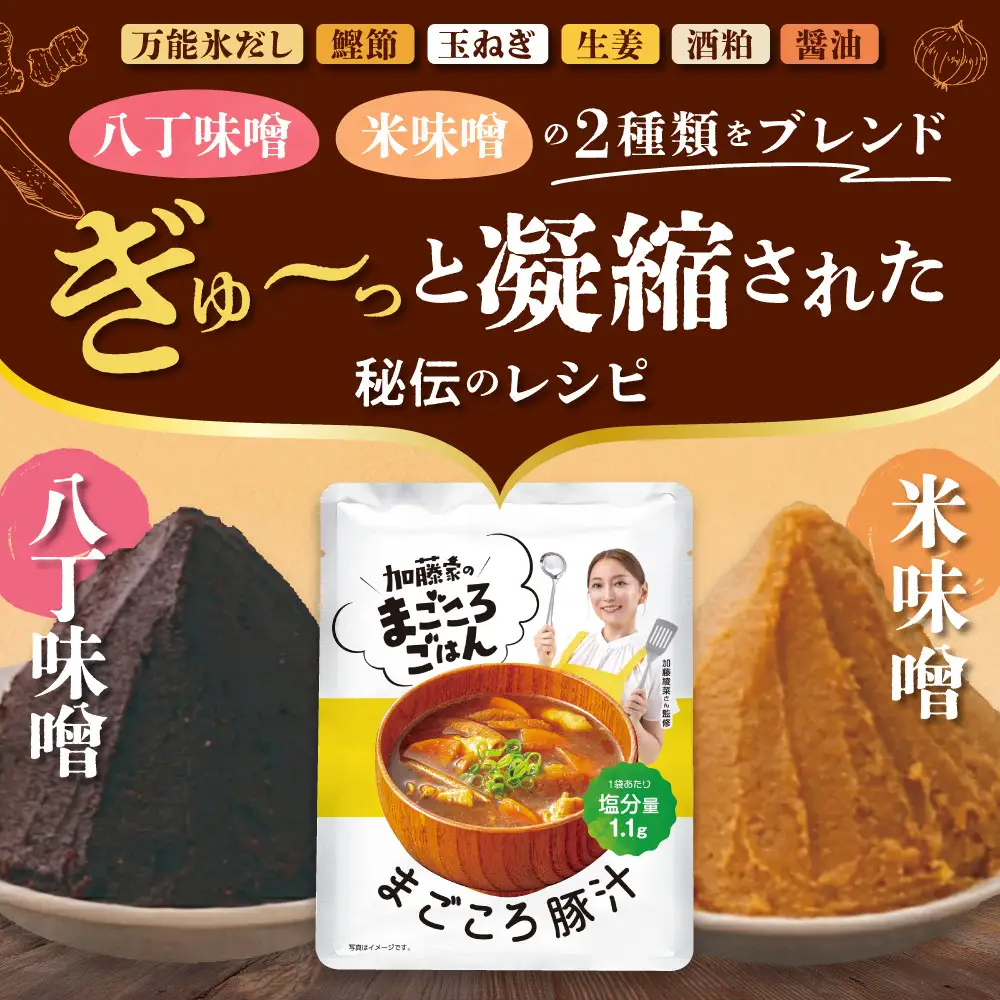 加藤家のまごころごはん まごころ豚汁10袋　加藤綾菜 豚汁