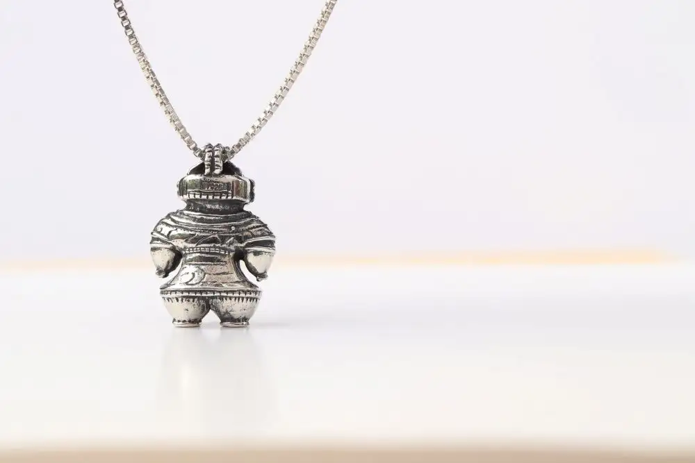 【縄文アクセサリーDo_goods】 SILVER925 初代 豆遮光器土偶のネックレス 659-671 [5839-2348]
