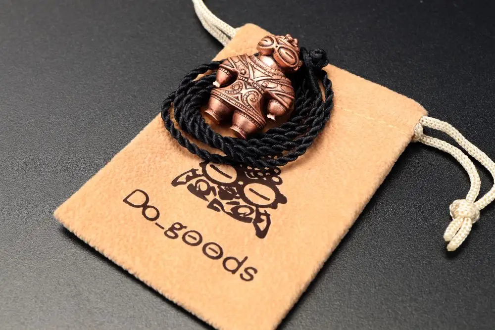 【縄文アクセサリーDo_goods】純銅製 初代ミニ遮光器土偶のネックレス&ミニオブジェ 659-159 [5839-2351]