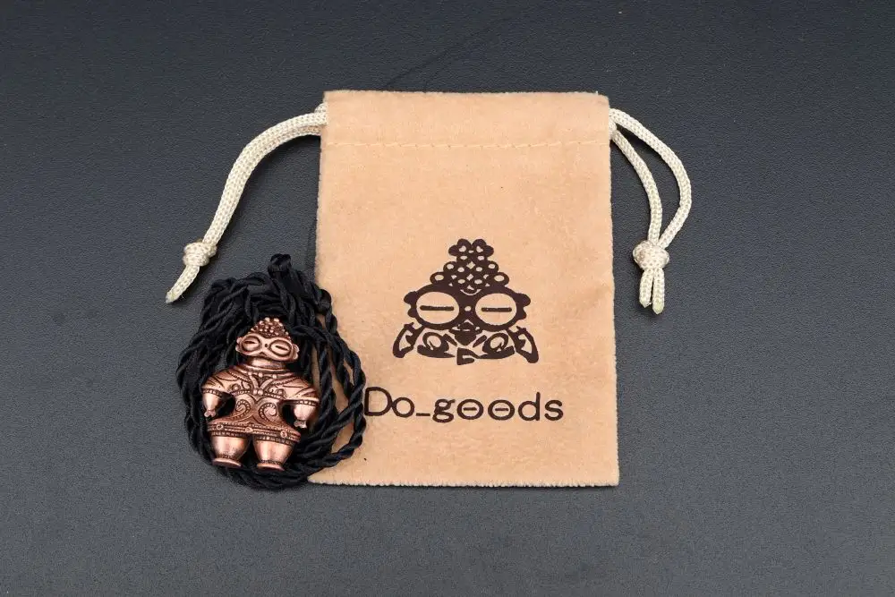 【縄文アクセサリーDo_goods】純銅製 ２代目ミニ遮光器土偶のネックレス&オブジェ　659-519  [5839-2353]