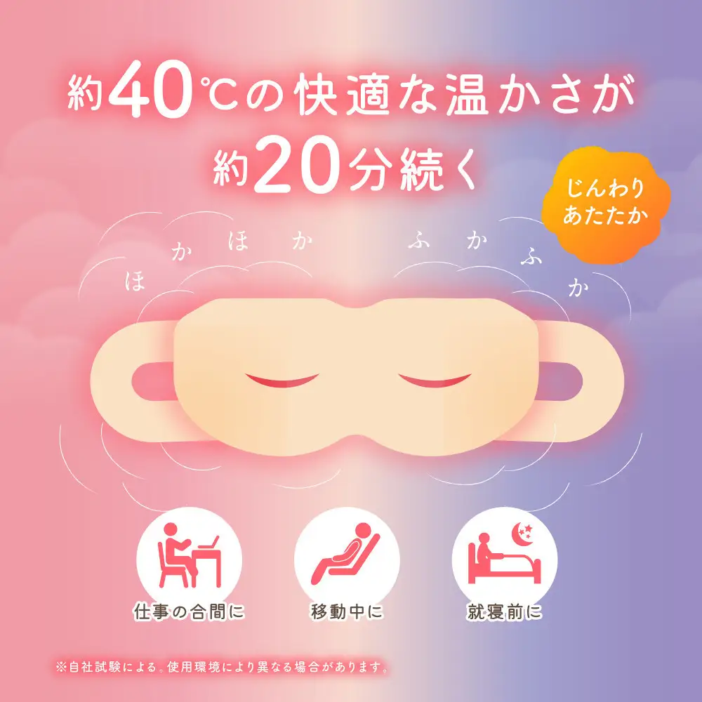 モイスクル じんわり ホットアイマスク ラベンダーの香り 192枚（16枚入×12箱） NHI-L16