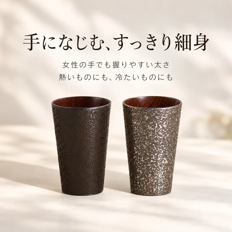 香川漆器 Zoukoku・Nishiki 細コップセット コップ 雑貨 食器 ギフト