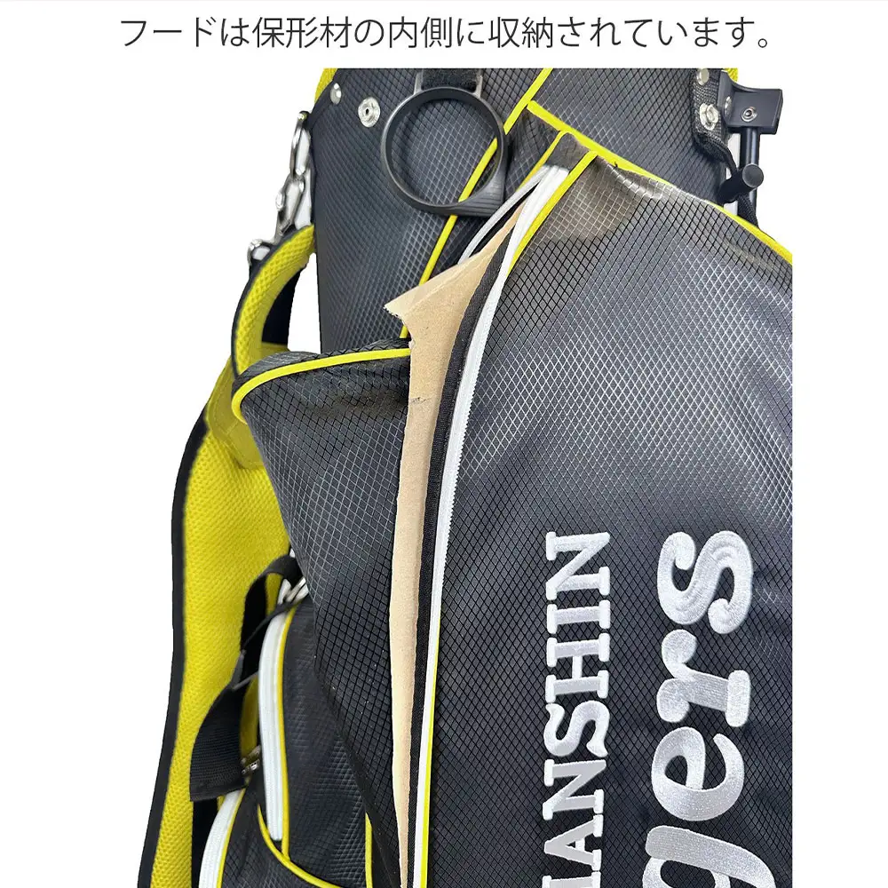阪神タイガース 9.5型スタンド式キャディバッグ HTCB-6439 ゴルフ ゴルフ用品 スタンドバッグ ゴルフバッグ 機能ポケット付き フード ショルダーベルト グローブホルダー タオルハンガー 名札 14分割 ・ 3セパレーター構造