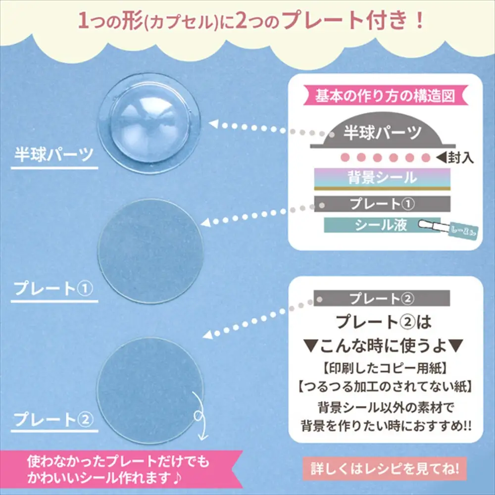 【5710】カプリーナ で作る カプセルシールキット しーるん付