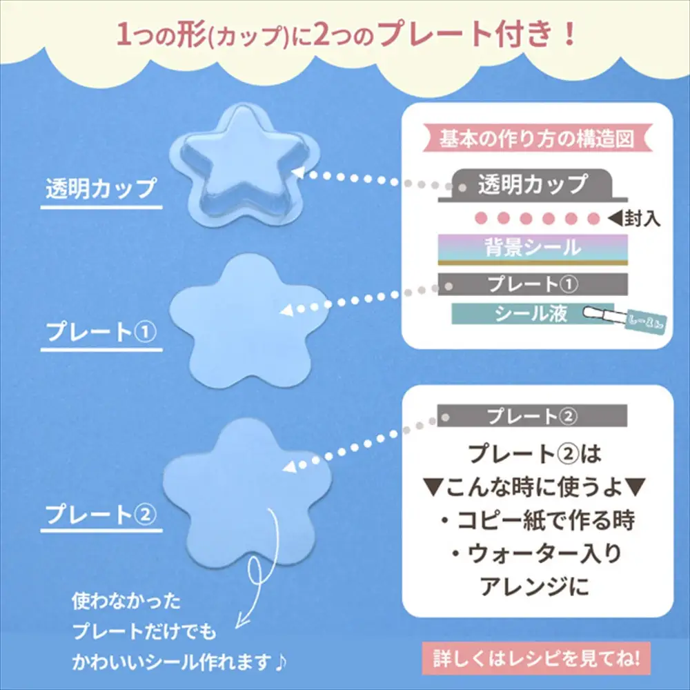 【7006】シャカシャカウォーターシール30個作れるキット