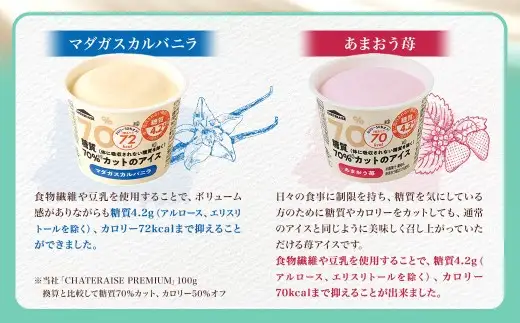 【 シャトレーゼ 】 糖質70%カット!! アイス2種詰め合わせ （ バニラ ・ 苺 ） 合計16個 アイス お菓子 菓子 おかし スイーツ 洋菓子 マダガスカルバニラ あまおう苺 セット 詰合せ 冷凍