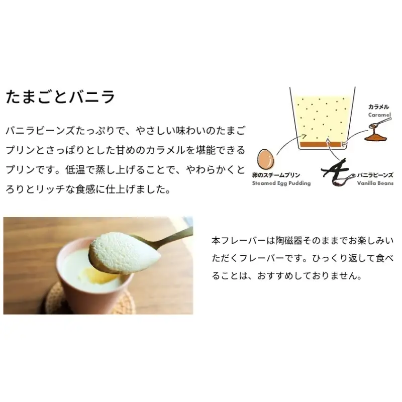 たまごとバニラカラフルBOX6　陶磁器　プリン スイーツ お菓子 おやつ デザート