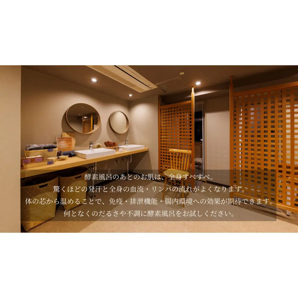 酵素のきもち【酵素風呂入浴＋発酵ジンジャーエールセット券（入浴料・入浴着・バスタオル・酵素ドリンク・発酵ジンジャーエール付き）1名様分】