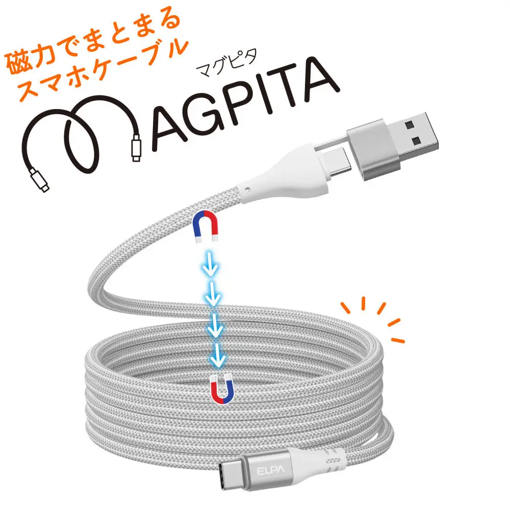 ラウンド A & C to C WH 1.5m MCA-ACC1560(WH)