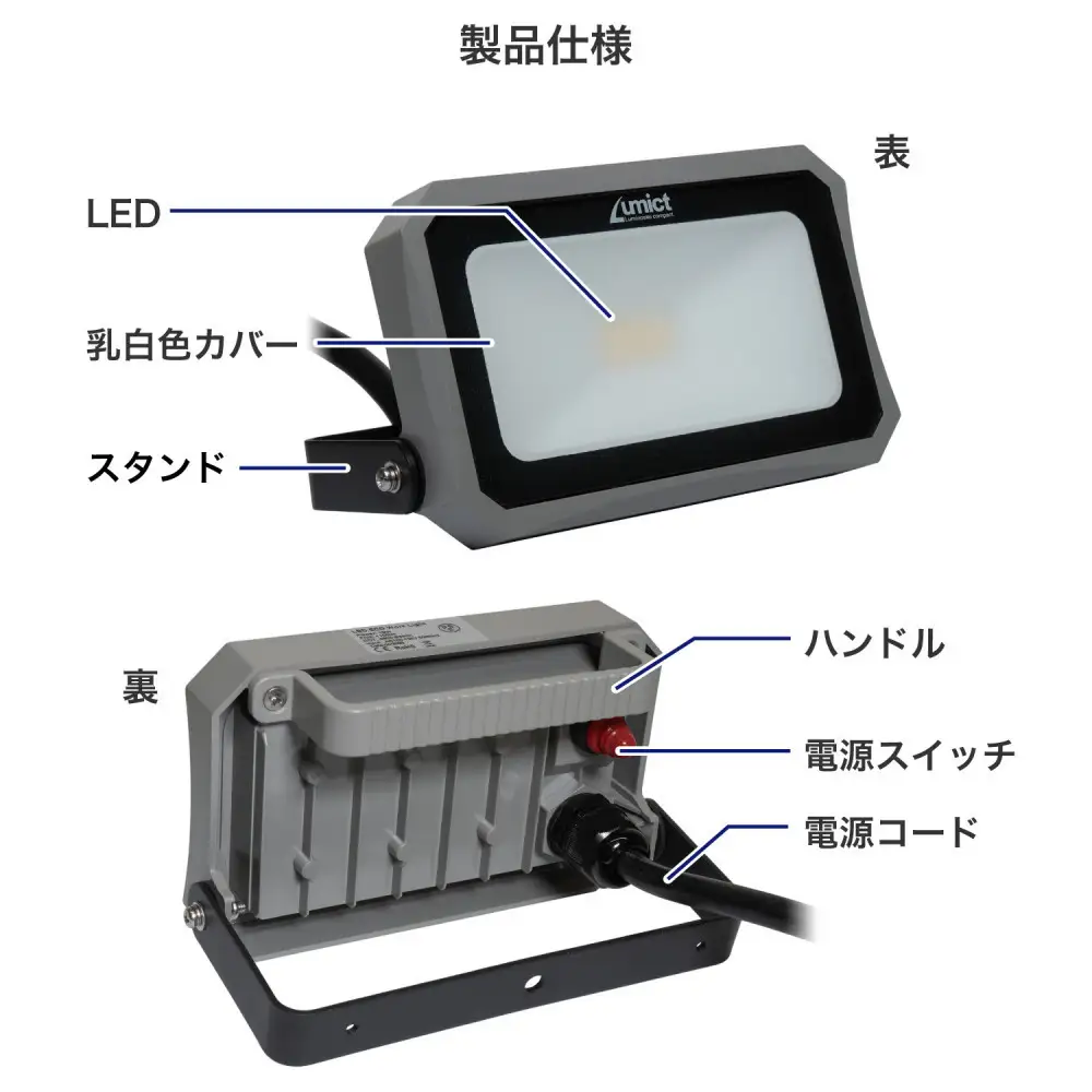 AC式投光器 1000LM LFL-1001