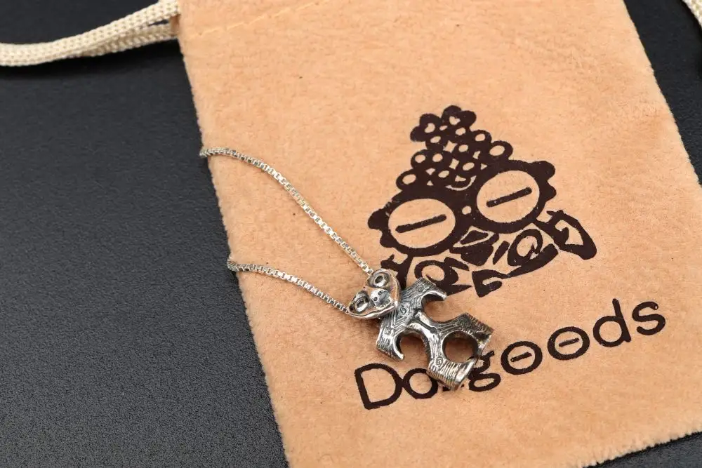 　【縄文アクセサリーDo_goods】 SILVER925 豆ハート形土偶のネックレス　700-108  [5839-2359]