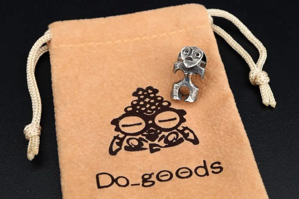 【縄文アクセサリーDo_goods】 SILVER925 豆ハート形土偶のピンズ　700-109  [5839-2360]