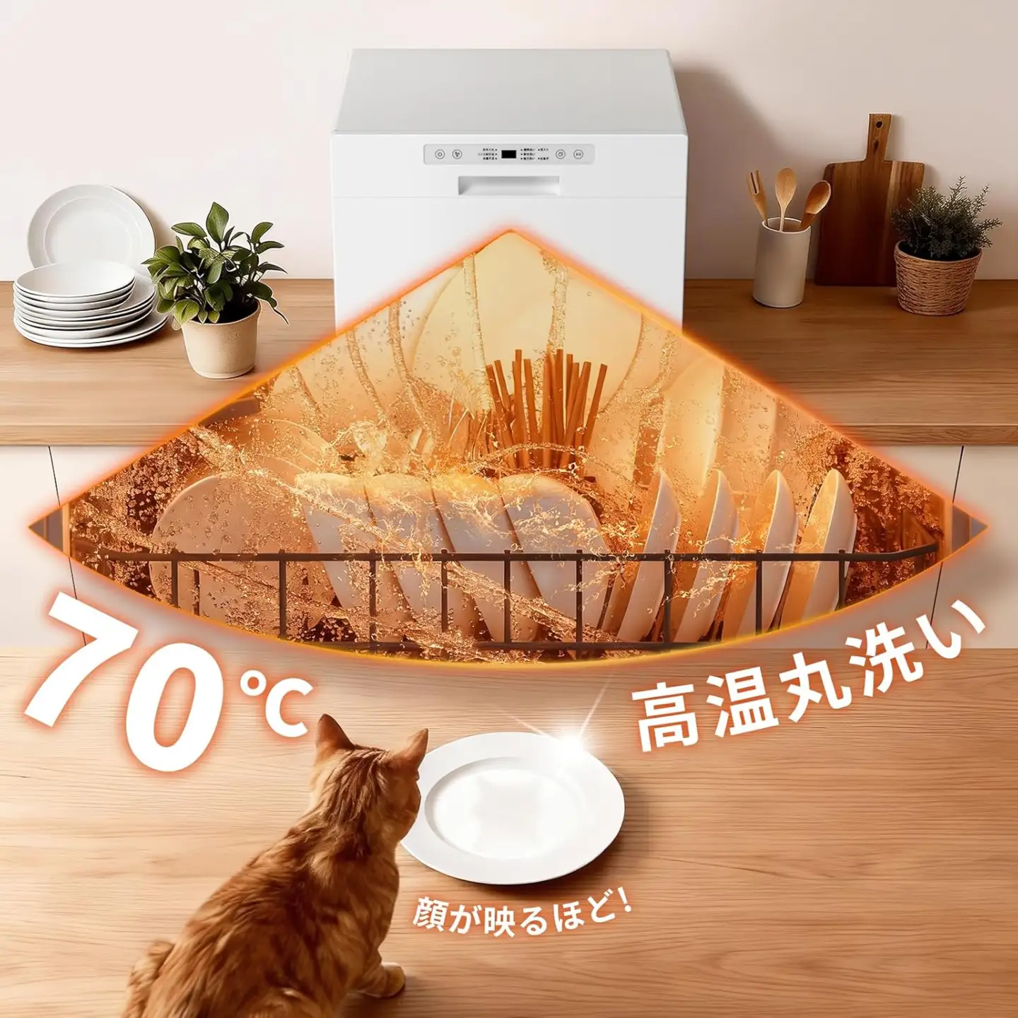 SAMKYO2から5人用 食洗器 T60(ホワイト) [1662]