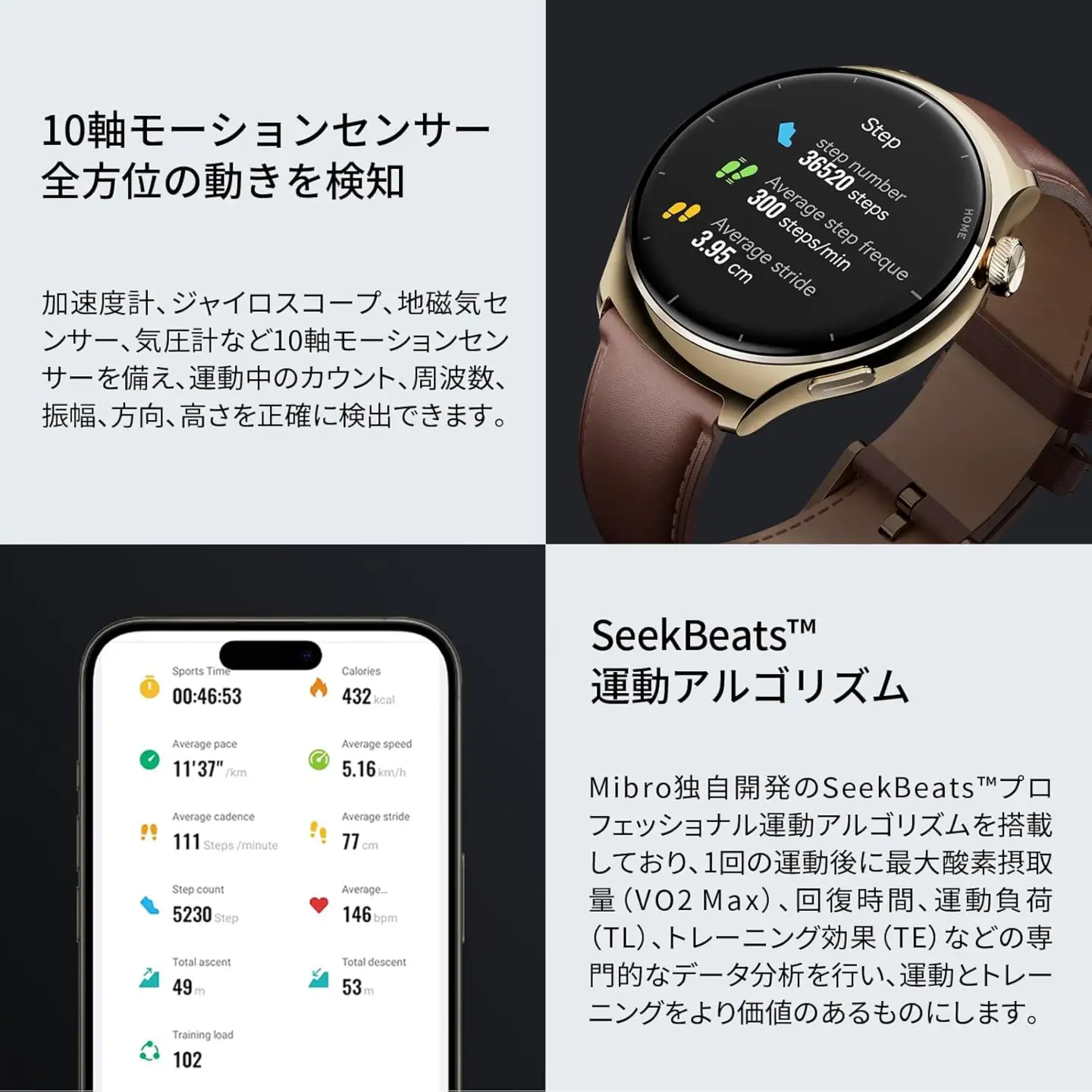 Mibro Watch Lite 3 Pro スマートウォッチ(カーキ) [1709]