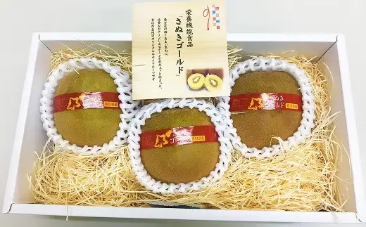 香川県産 さぬきゴールドキウイ 約800g化粧箱　特大3玉_Z2600533