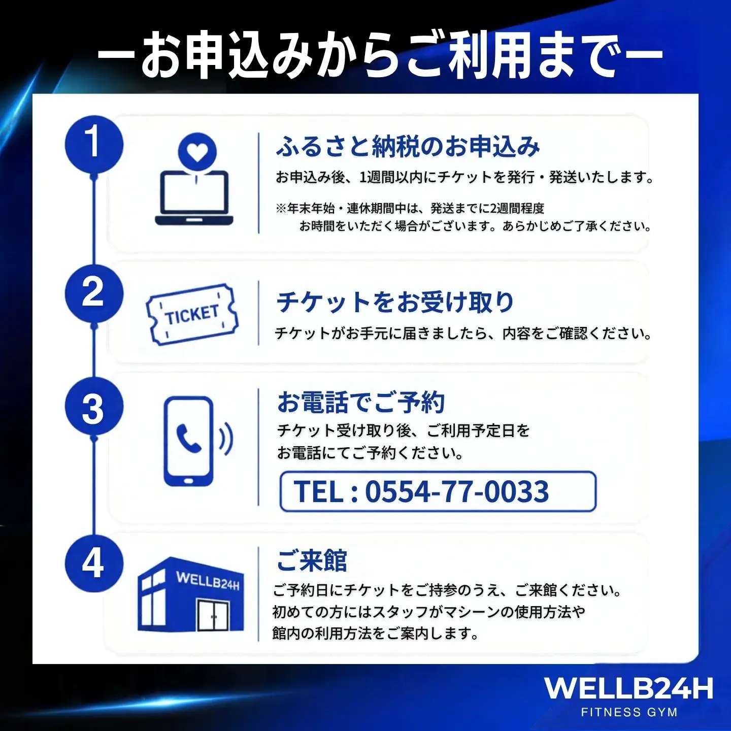 【ふるさと納税限定】都留市WELLB24Hフィットネスジム ウェルネス体験1回チケット