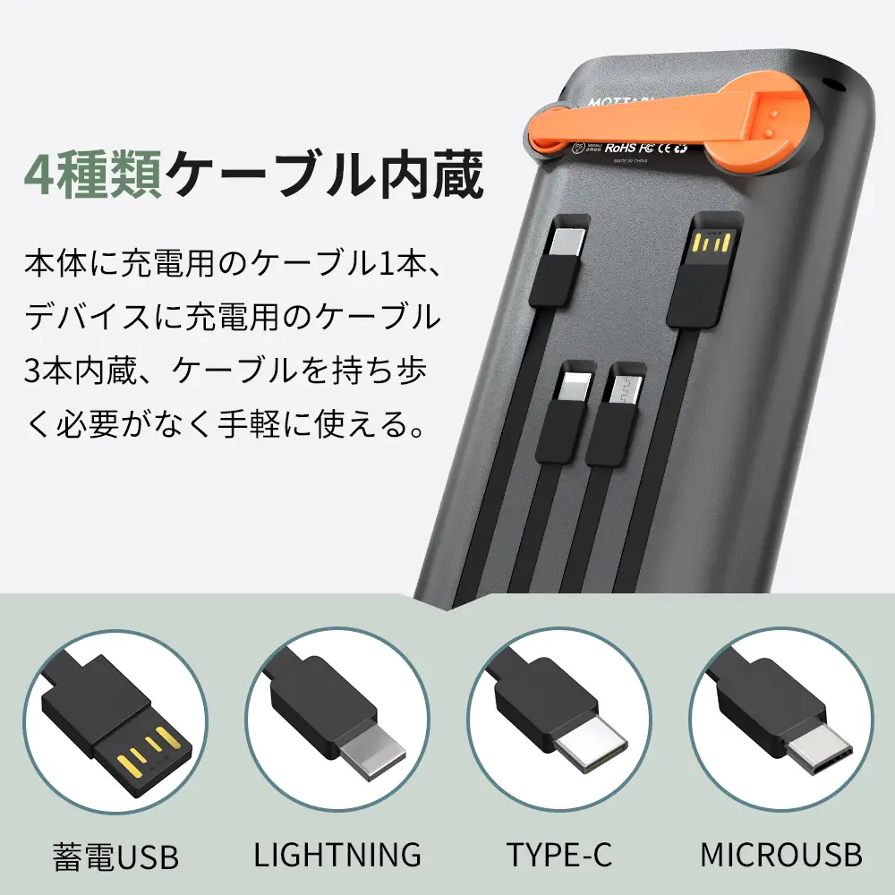 HP8-Aソーラーモバイルバッテリー　ブルー