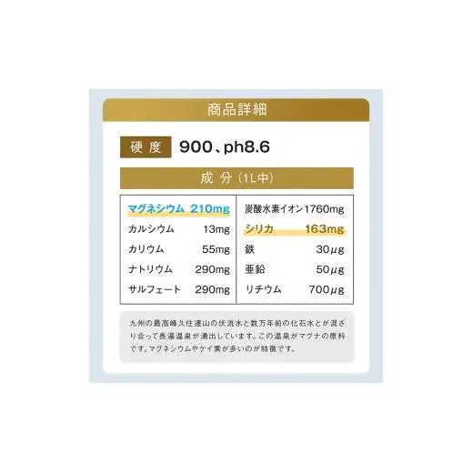 【2ヶ月毎 3回定期便】「マグナ1800」 2L 計18本