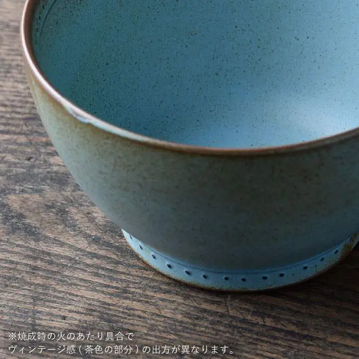 【波佐見焼】どんぶり ブルー 3点 Bronze 【藍染窯】 丼 ボウル 深皿 ブロンズ [JC29]
