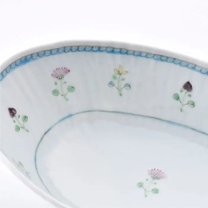 【波佐見焼】花ごよみ 楕円鉢 ボウル 小鉢 2個セット 食器 皿 【藍水】 [GB20]  波佐見焼