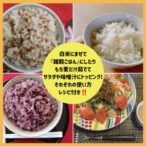 CIB96_佐賀県産もち麦２kg・精麦もち麦1.5kg・黒米500g