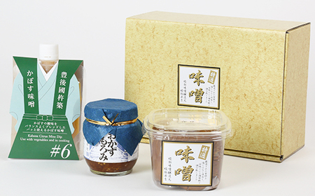 綾部味噌醸造元の味噌セットA【ふるさと産業館】 みそ もろみ 天然 醸造 ＜106-010＞