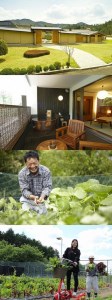 ペア宿泊券＆自家農園野菜 定期便 年6回お届け【湯の花温泉 里山の休日 京都・烟河】1泊2食付 (露天風呂付 スイート客室）