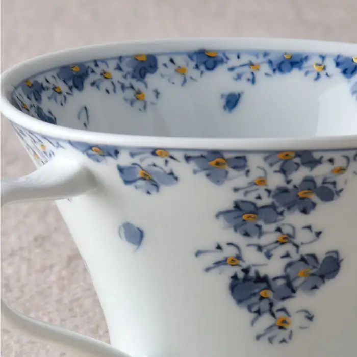【波佐見焼】花しだれ ティーカップ 2個セット マグカップ スープマグ 陶器 食器 皿 【一夢窯】 [ZD06] 波佐見焼