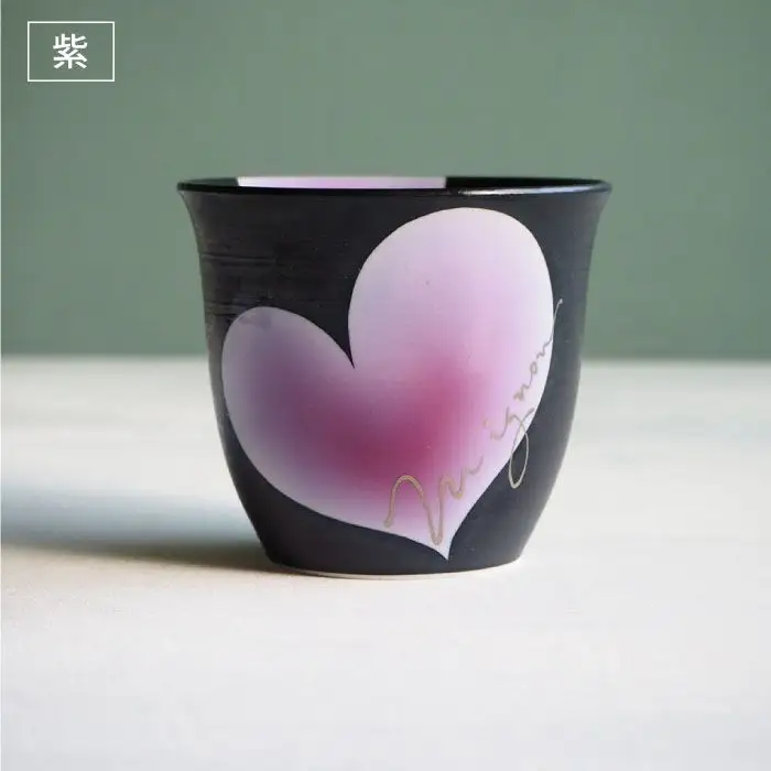 【波佐見焼】mignon ハート フリーカップ 5個セット 食器 皿 【紫明窯・作家はな】【陶藤】 [BE08]  波佐見焼